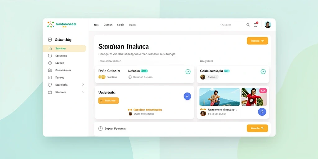 Antarmuka aplikasi yang modern dan user-friendly.