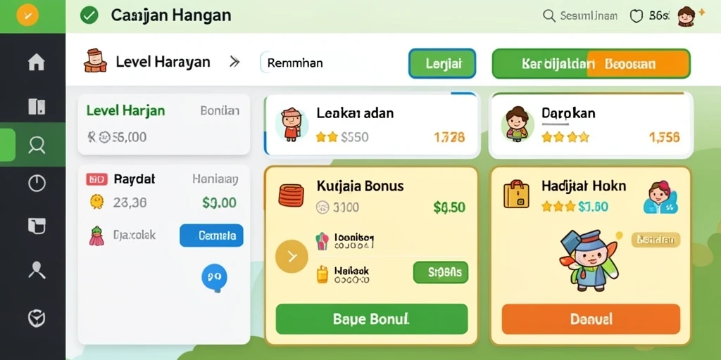 Tampilan antarmuka yang menarik dan user-friendly.