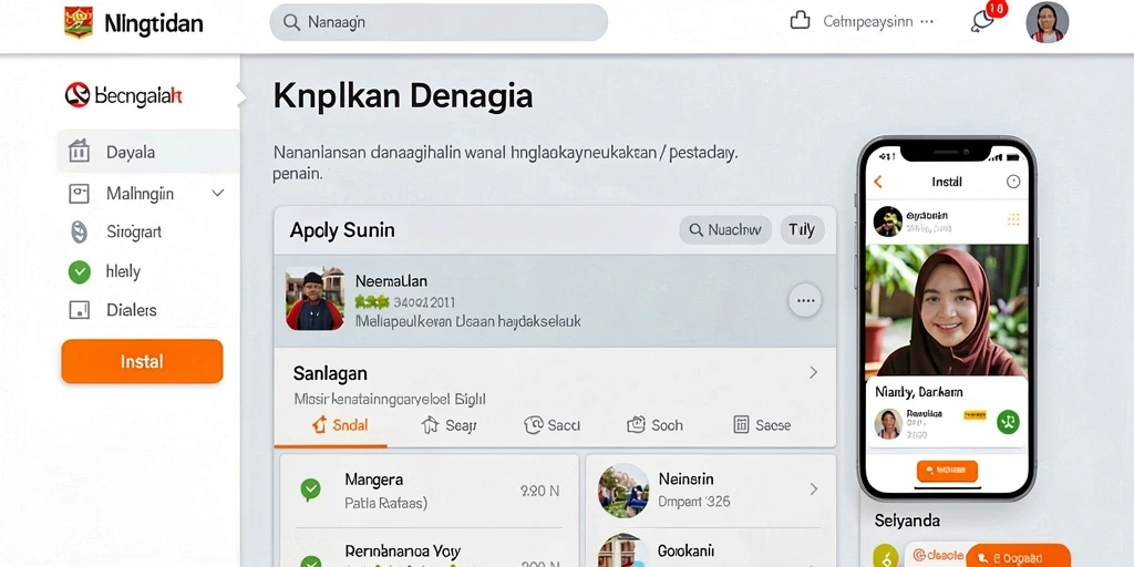 Antarmuka aplikasi yang intuitif dan menarik.
